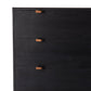 Trey 5 Drawer Dresser - Black Wash Poplar