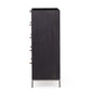 Trey 5 Drawer Dresser - Black Wash Poplar