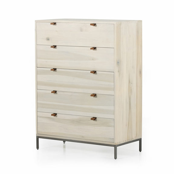 Trey 5 Drawer Dresser - Dove Poplar