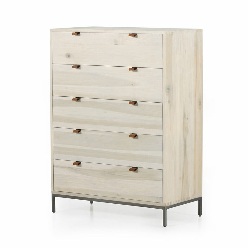 Trey 5 Drawer Dresser - Dove Poplar