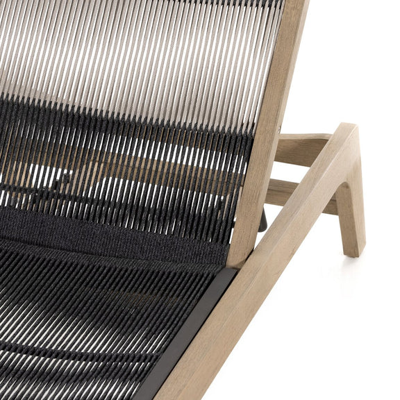 Julian Outdoor Chaise - Washed Brown