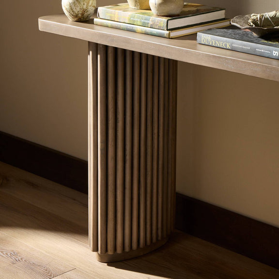 Rutherford Console Table - Reclaimed Ashen Brown