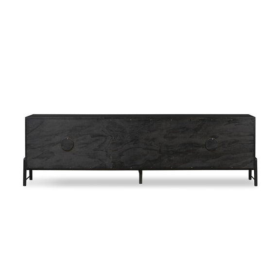Rosedale Media Console - Ebony Oak Veneer