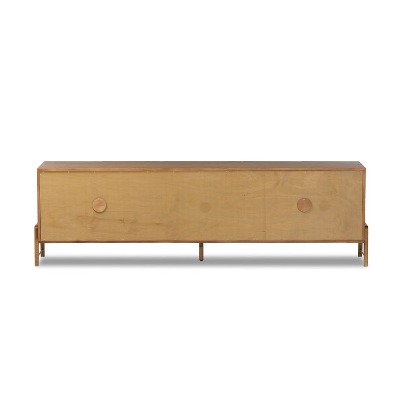 Rosedale Media Console - Amber Oak Veneer
