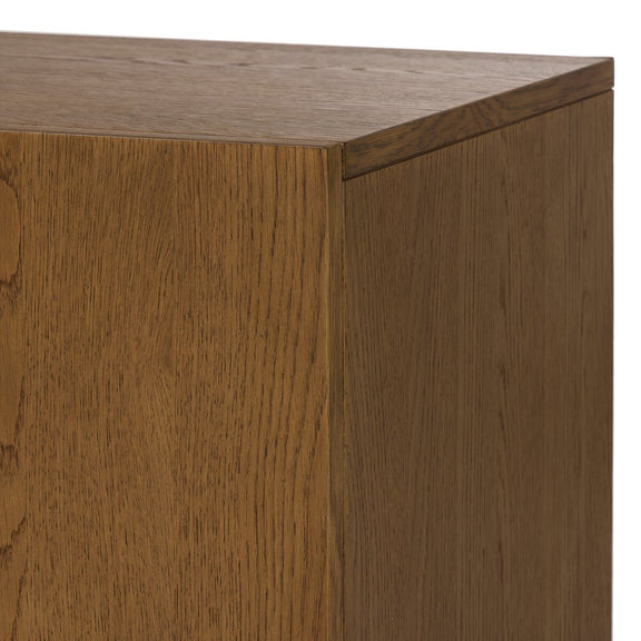 Rosedale Media Console - Amber Oak Veneer