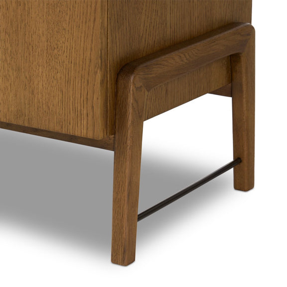 Rosedale Media Console - Amber Oak Veneer