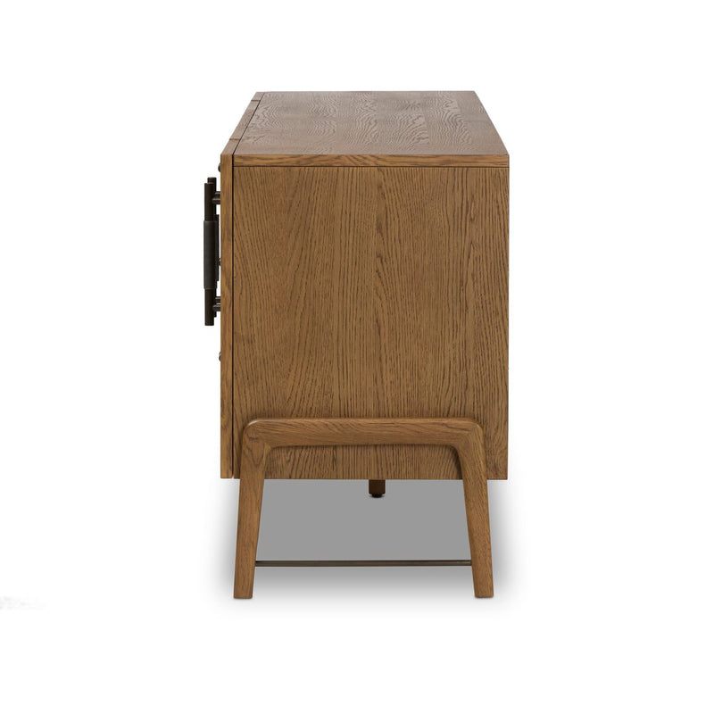 Rosedale Media Console - Amber Oak Veneer