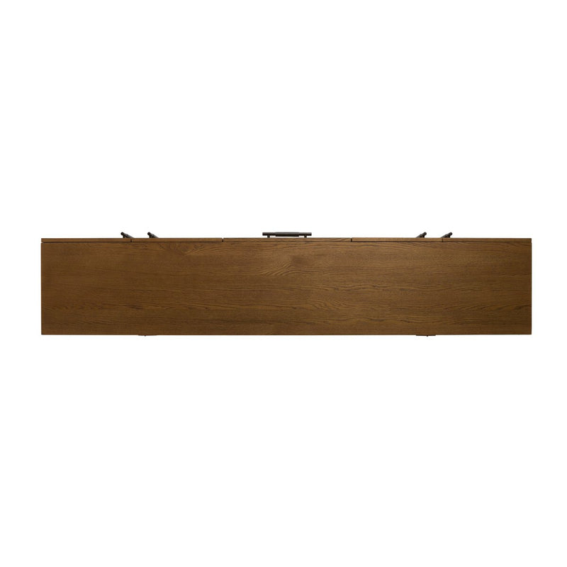 Rosedale Media Console - Amber Oak Veneer