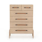 Rosedale 6 Drawer Tall Dresser - Yucca Oak