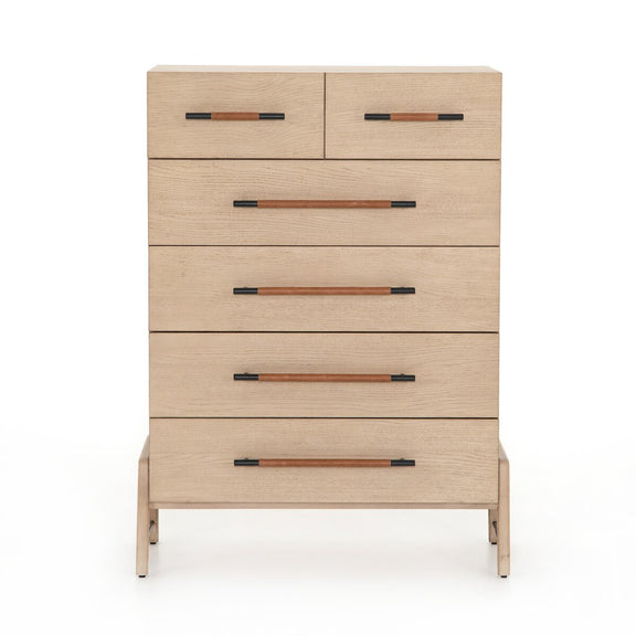 Rosedale 6 Drawer Tall Dresser - Yucca Oak