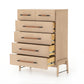 Rosedale 6 Drawer Tall Dresser - Yucca Oak