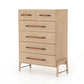 Rosedale 6 Drawer Tall Dresser - Yucca Oak