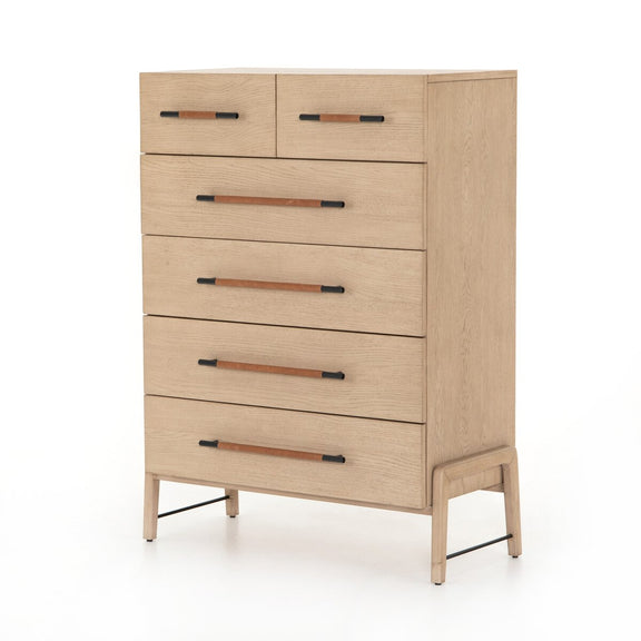 Rosedale 6 Drawer Tall Dresser - Yucca Oak