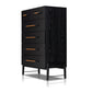 Rosedale 6 Drawer Tall Dresser - Ebony Oak