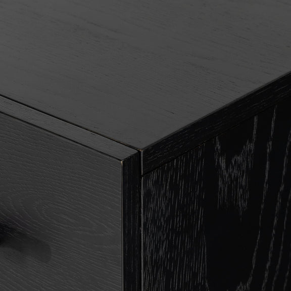 Rosedale 6 Drawer Tall Dresser - Ebony Oak