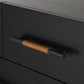 Rosedale 6 Drawer Tall Dresser - Ebony Oak
