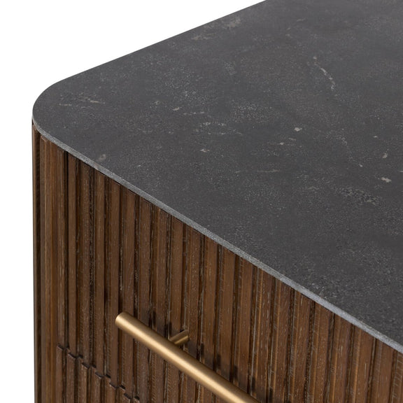 Fletcher Nightstand - Terra Brown Oak Veneer