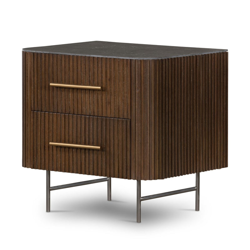 Fletcher Nightstand - Terra Brown Oak Veneer