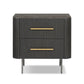 Fletcher Nightstand - Distressed Black