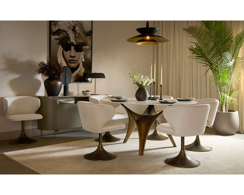 Simone Swivel Dining Chair