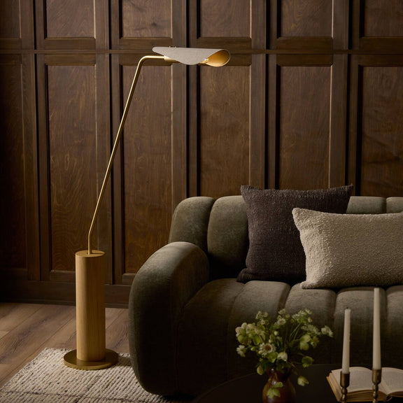 Astrid Floor Lamp - Light Oak Veneer
