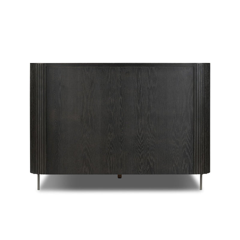 Fletcher Bed - Distressed Black Oak
