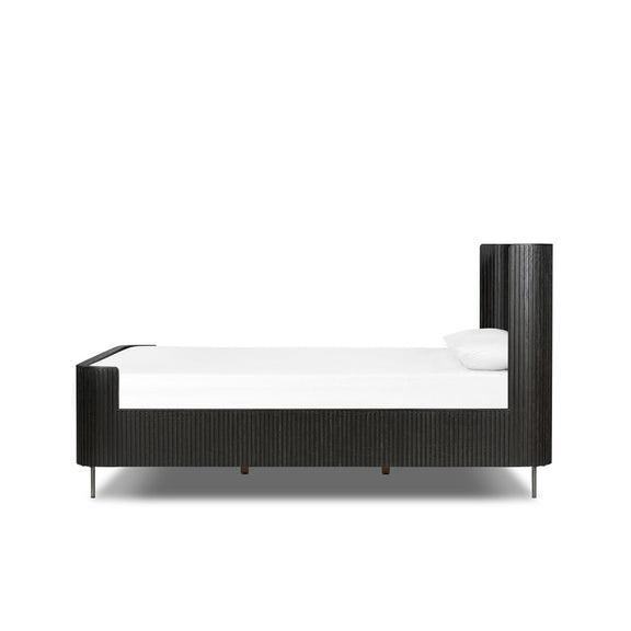 Fletcher Bed - Distressed Black Oak