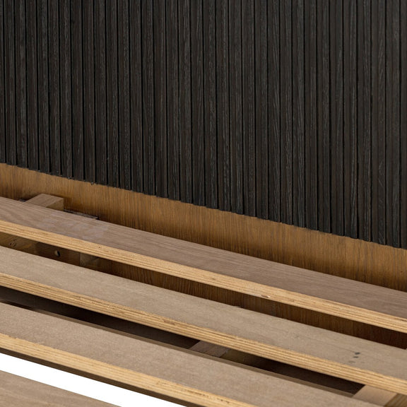 Fletcher Bed - Distressed Black Oak