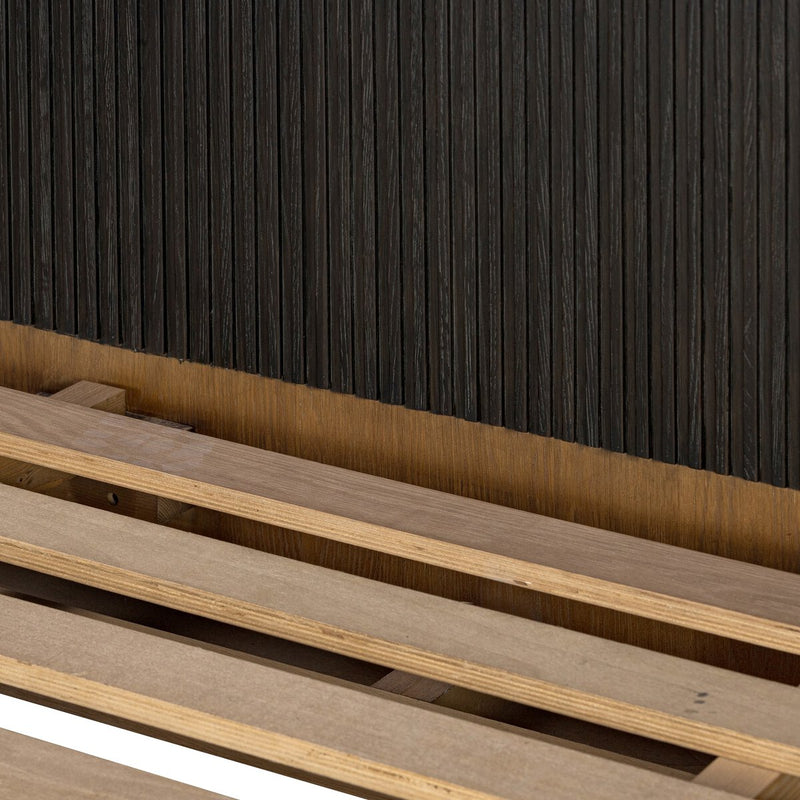 Fletcher Bed - Distressed Black Oak