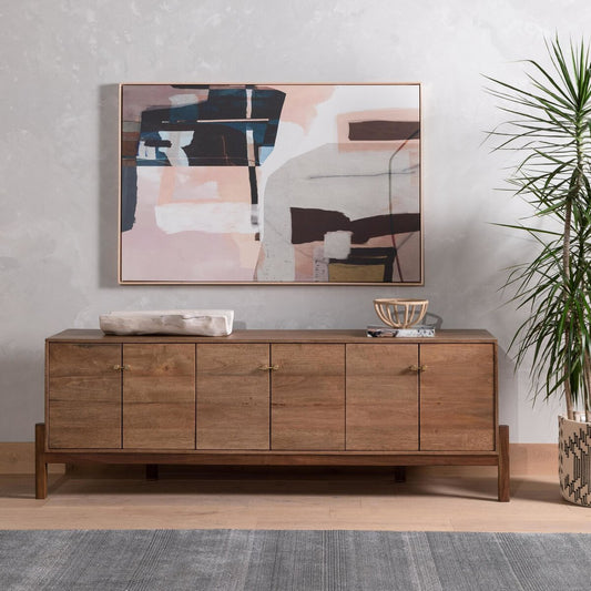 Reza Media Console - Smoked Honey