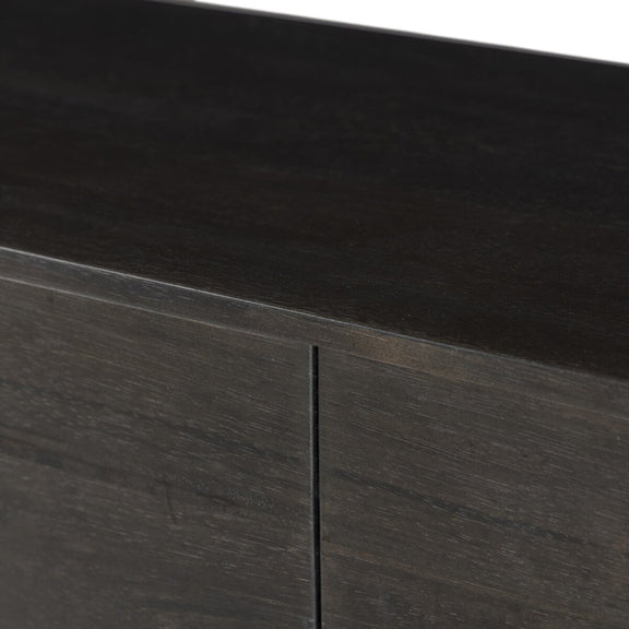 Reza Media Console - Worn Black Parawood