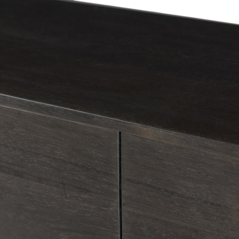 Reza Media Console - Worn Black Parawood