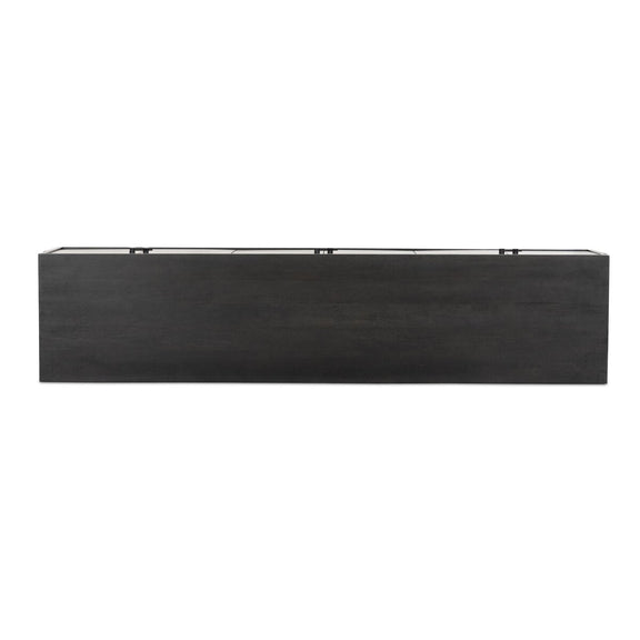 Reza Media Console - Worn Black Parawood