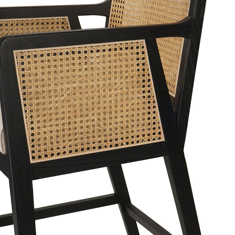 Antonia Cane Bar + Counter Stool - Savile Flax