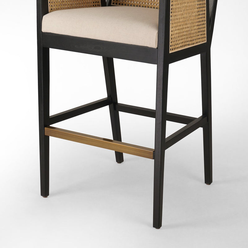 Antonia Cane Bar + Counter Stool - Savile Flax