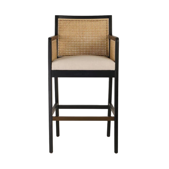 Antonia Cane Bar + Counter Stool - Savile Flax