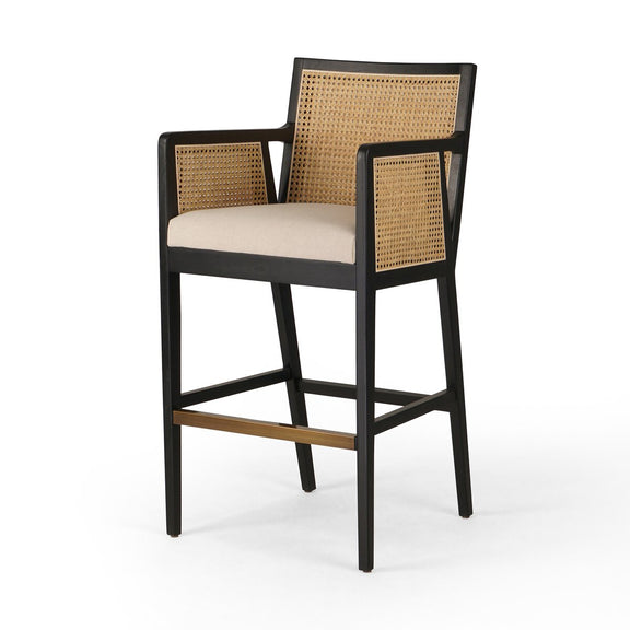 Antonia Cane Bar + Counter Stool - Savile Flax