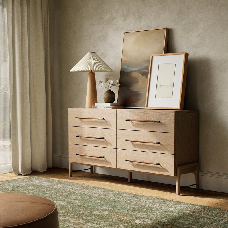 Rosedale 6 Drawer Dresser - Yucca Oak