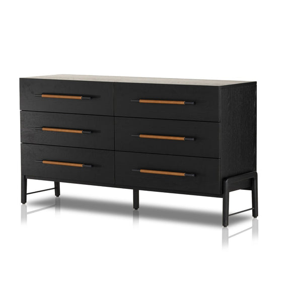 Rosedale 6 Drawer Dresser - Ebony Oak