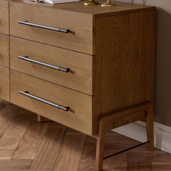 Rosedale 6 Drawer Dresser - Amber Oak
