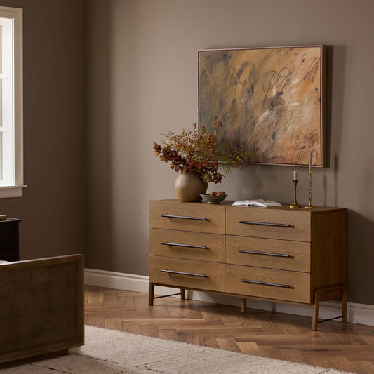 Rosedale 6 Drawer Dresser - Amber Oak