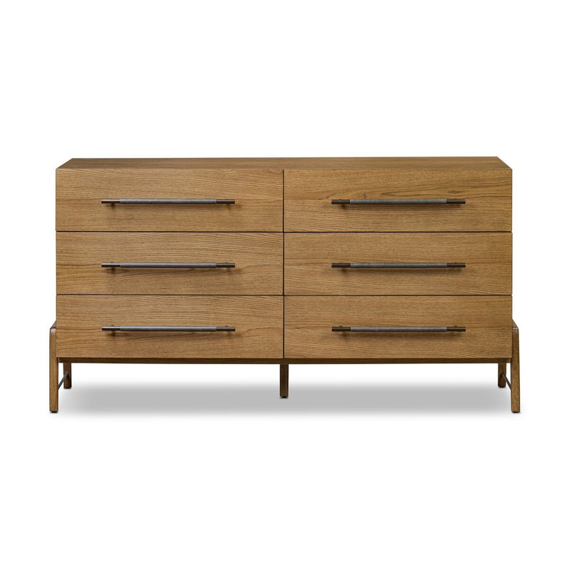 Rosedale 6 Drawer Dresser - Amber Oak