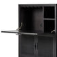 Caprice Bar Cabinet - Black & Black Wash Mango