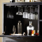 Caprice Bar Cabinet - Black & Black Wash Mango