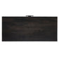 Caprice Bar Cabinet - Black & Black Wash Mango