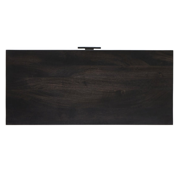 Caprice Bar Cabinet - Black & Black Wash Mango