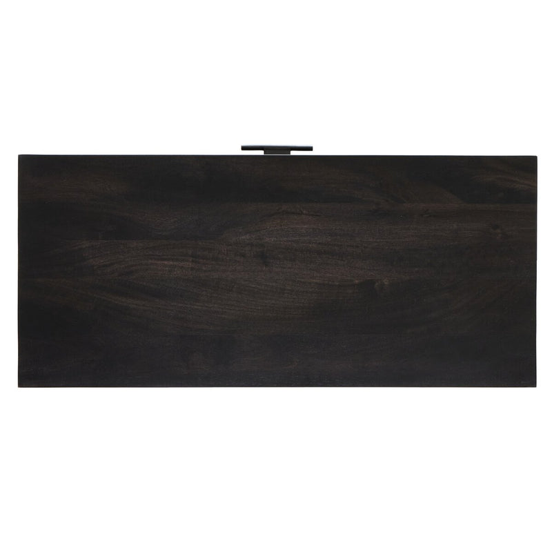 Caprice Bar Cabinet - Black & Black Wash Mango