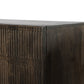 Kelby Media Console - Carved Vintage Brown