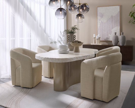Kendrick Wheeled Dining Armchair