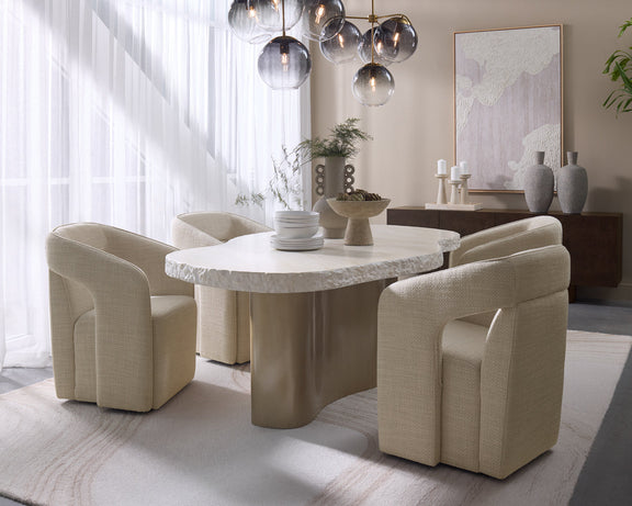 Kendrick Wheeled Dining Armchair